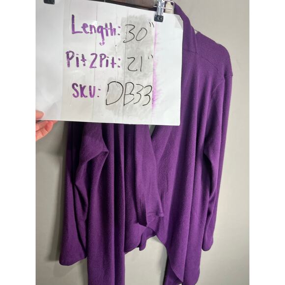 Midnight Hour Moon Sword Embroidered Purple Cardigan Sz XXL Whimsy Goth Fairy - Picture 4 of 13